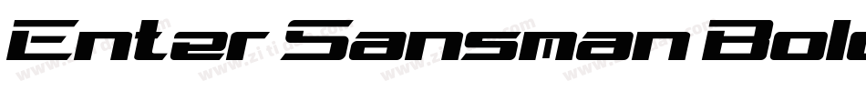 Enter Sansman Bold字体转换